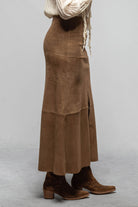T.ba Joan Suede Skirt In Camel Ladies - Skirts
