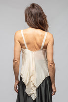 Lorenza Crepe Top In Natural - AXEL'S