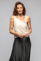 Lorenza Crepe Top In Natural - AXEL'S