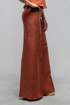 Maxi Linen Pant In Brick - AXEL'S
