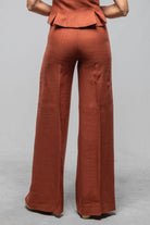 Maxi Linen Pant In Brick - AXEL'S