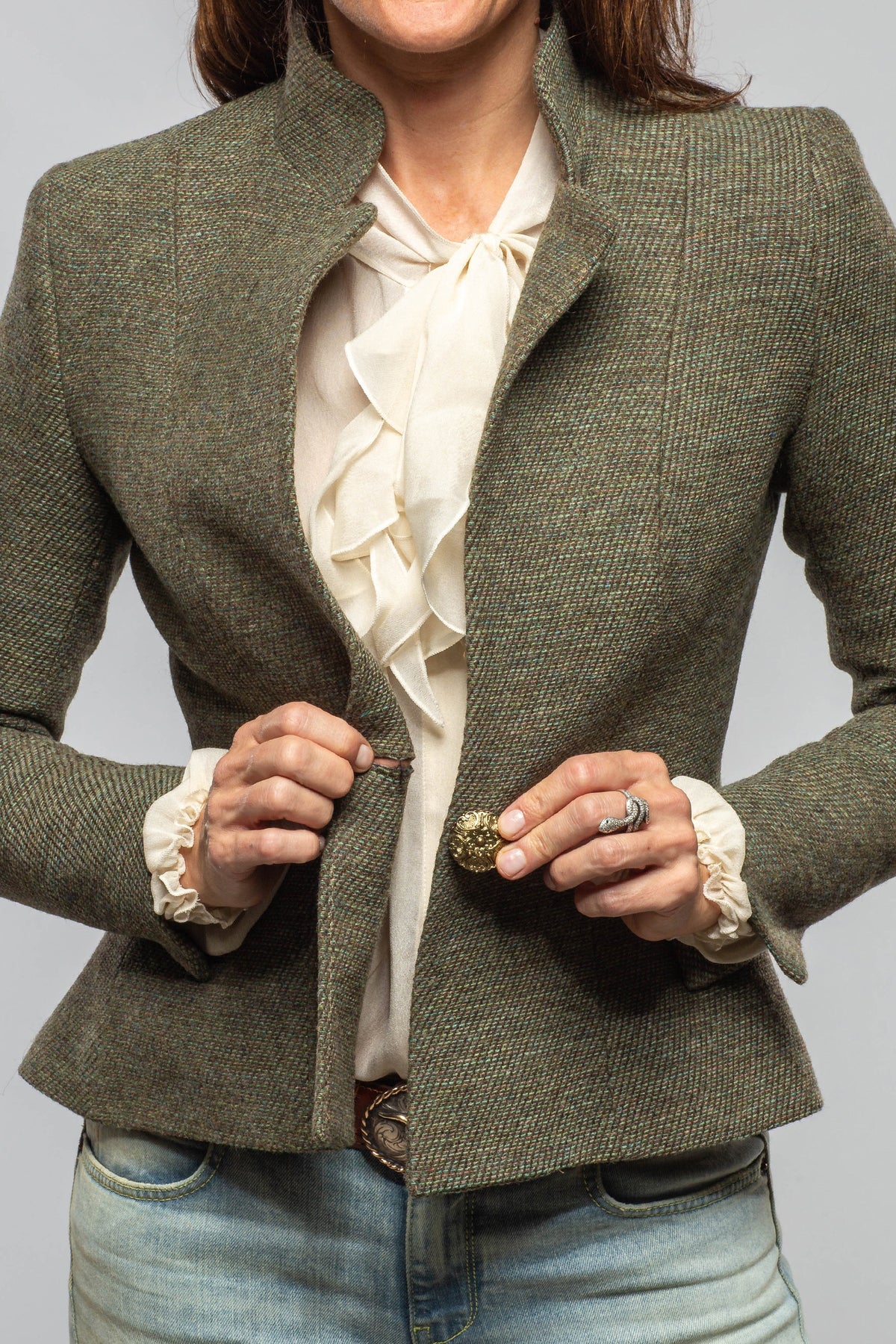 T.ba Perth Tweed Peplum Jacket Ladies - Tailored - Jackets