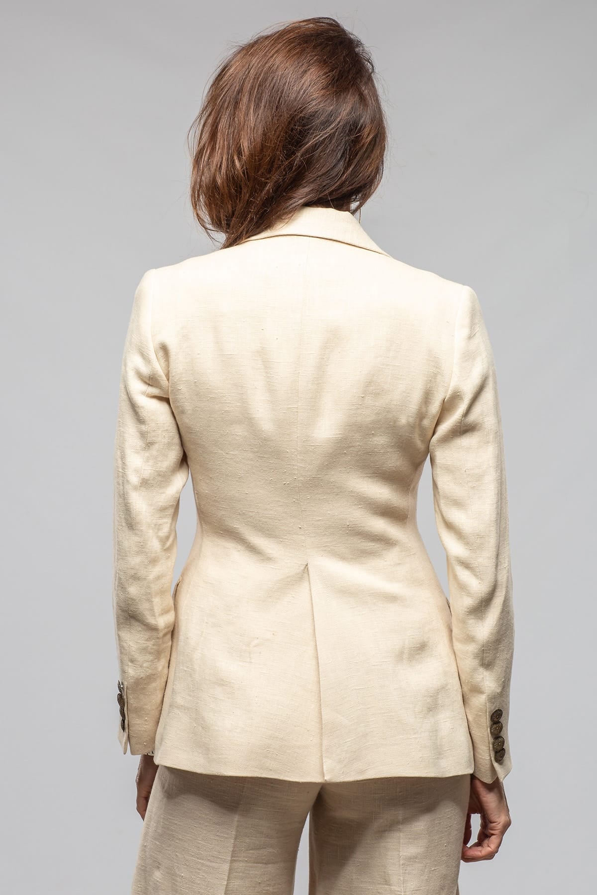 T.ba Rendezvous Jacket In Heavy Natural Linen Ladies - Tailored - Jackets