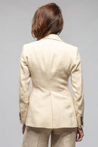 Rendezvous Jacket In Heavy Natural Linen - AXEL'S
