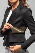 T.ba Sevilla Jacket In Black Sharkskin Ladies - Tailored - Jackets
