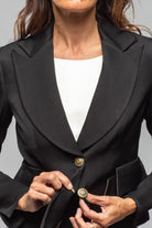 T.ba Sevilla Jacket In Black Sharkskin Ladies - Tailored - Jackets