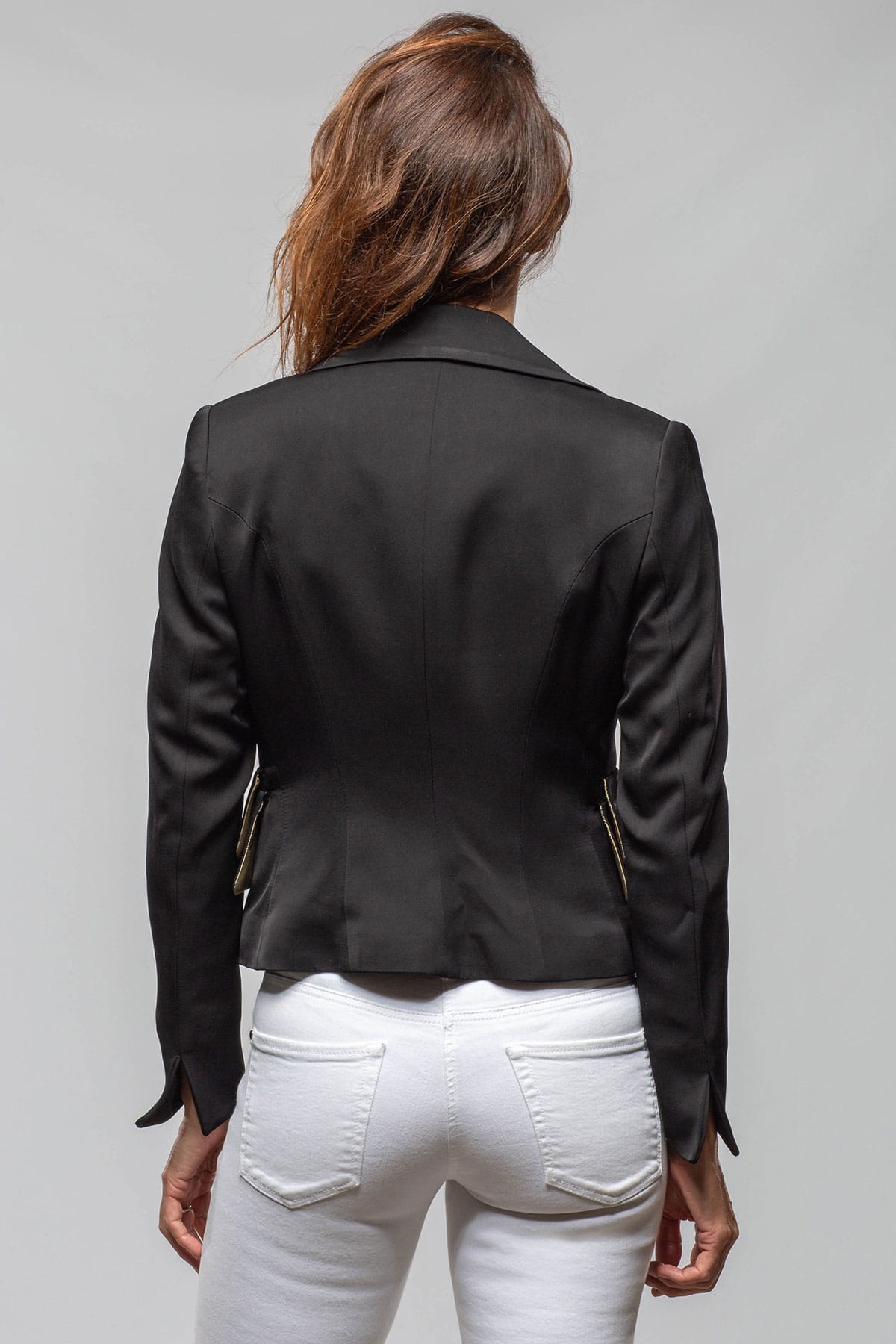 T.ba Sevilla Jacket In Black Sharkskin Ladies - Tailored - Jackets