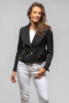 T.ba Sevilla Jacket In Black Sharkskin Ladies - Tailored - Jackets