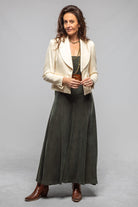 Sevilla Jacket In Vanilla Cupro - AXEL'S