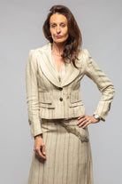 Sevilla Stripe Linen Jacket - AXEL'S