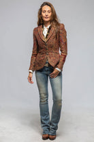 Sullavan Jacket In Burgundy Paisley Jacquard - AXEL'S