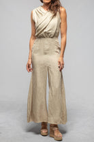 T.ba Toscana Linen Dress In Stone | Ladies - Dresses