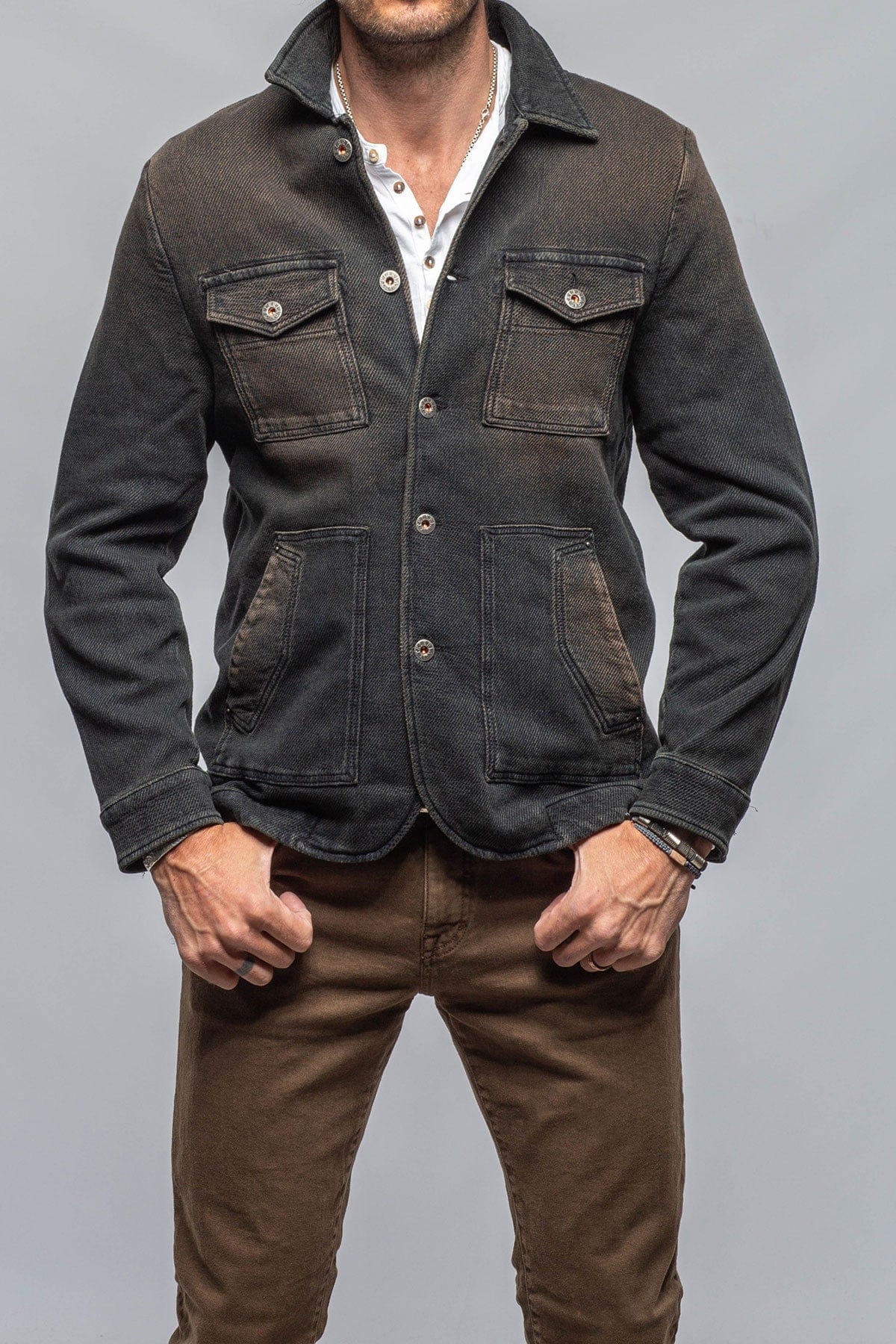 Chase II Jean Jacket In Desert - AXEL'S