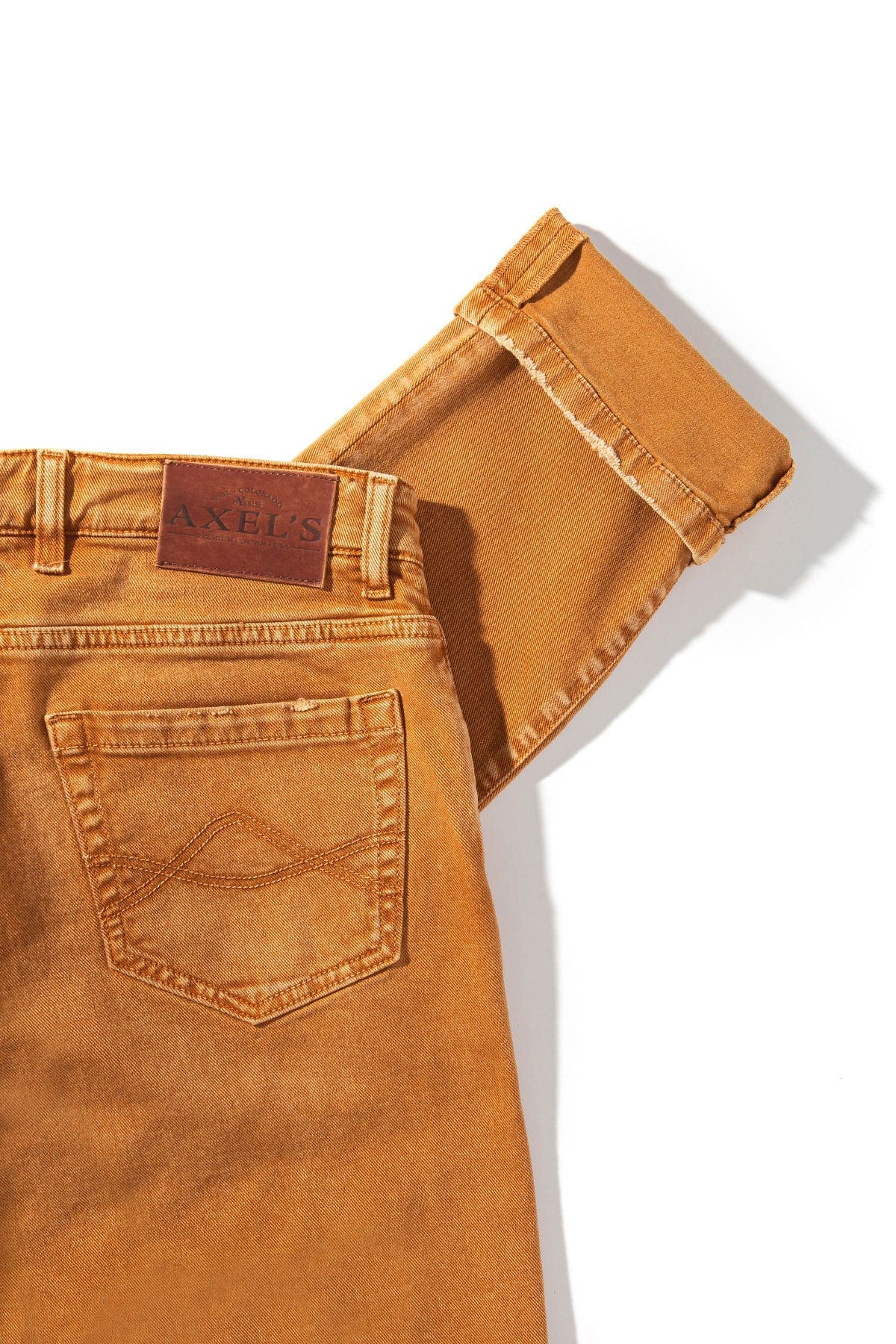 Axel's Premium Denim Silverton Denim In Papaya | Mens - Pants - 5 Pocket