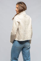 Sari Eco Mink Reversible Jkt In Milk - AXEL'S