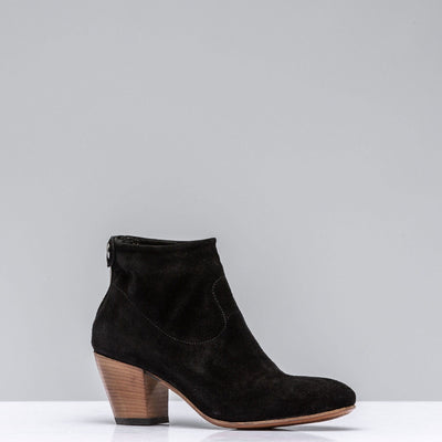 Eliana Suede Ankle Boot In Black - AXEL'S