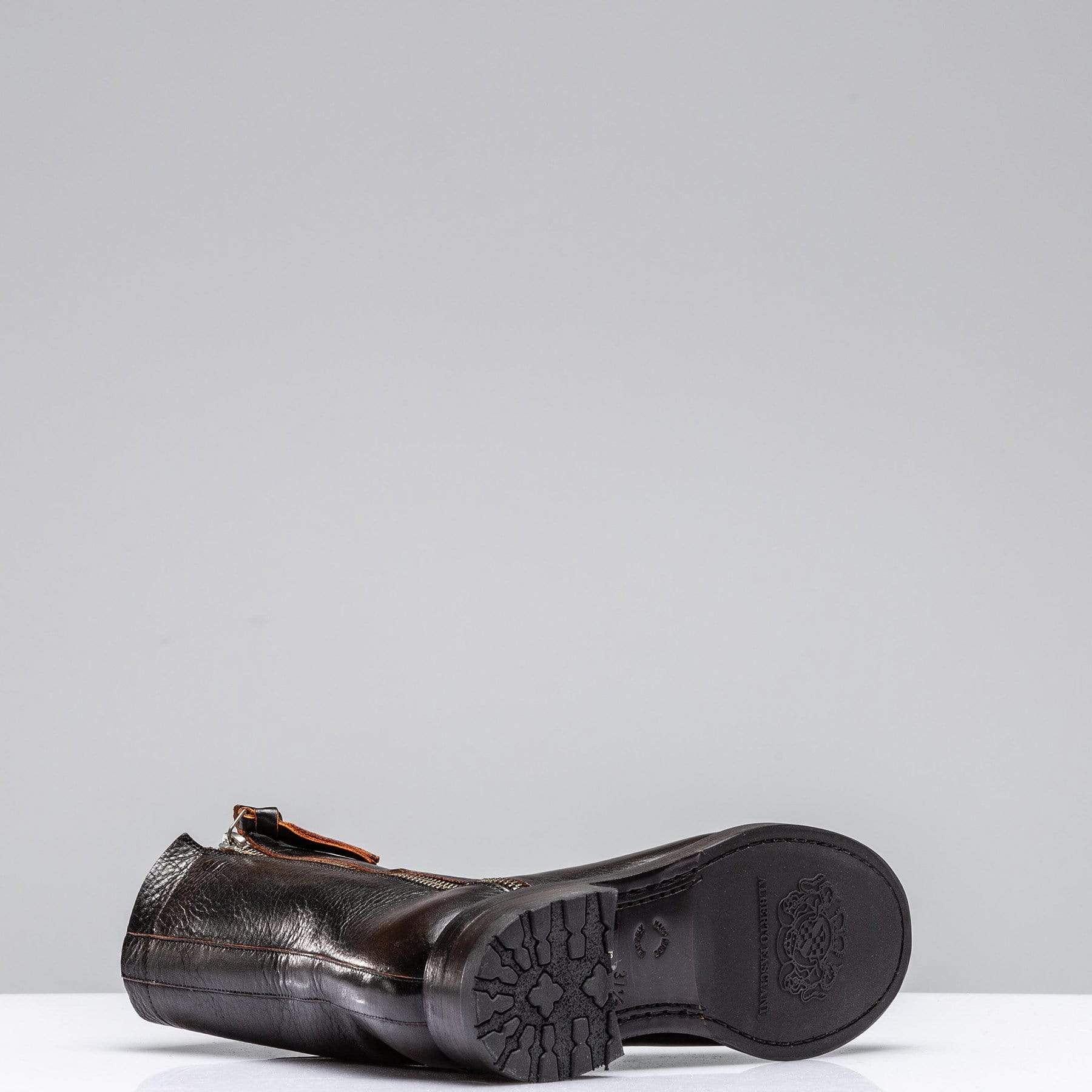 Alberto Fasciani Zoe Moto Boot In Antique Black | Axel's of Vail