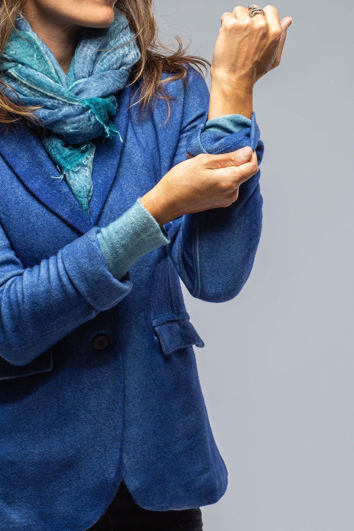 Myra Jacket In Ocean - AXEL'S