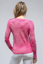 Pari V-Neck Sweater In Hibiscus Pink - AXEL'S