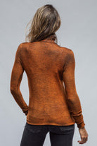 Tizzy Fitted Turtleneck Sweater In Shaded Rust - AXEL'S