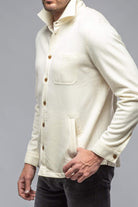 Tony Cashmere Overshirt In White - AXEL'S