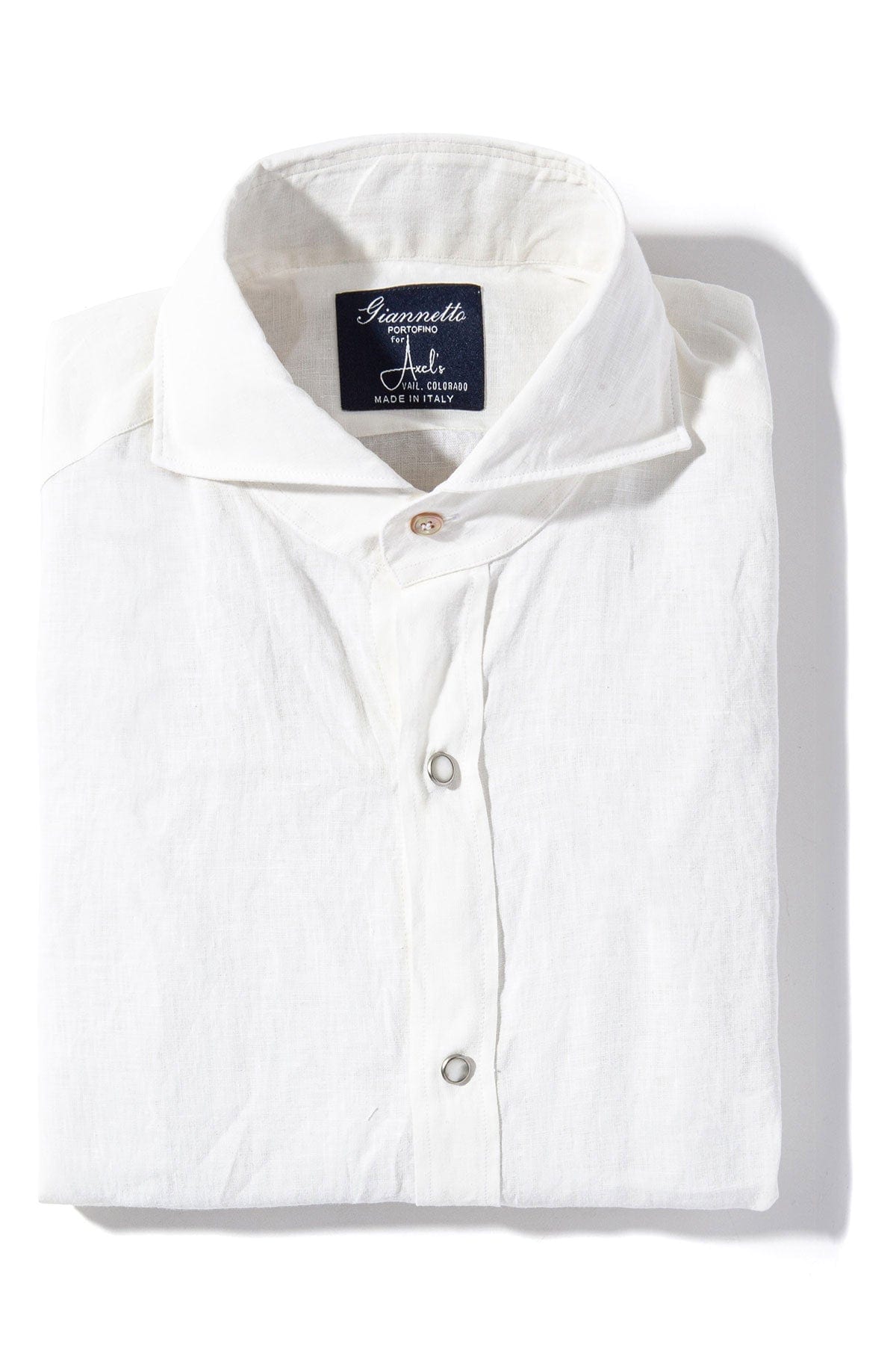 Sorgue Linen Shirt In White - AXEL'S