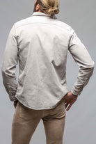 Brooks Corduroy Snap Shirt In Sasso - AXEL'S