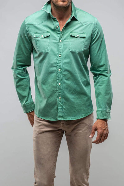 Cassidy Snap Shirt Verde Giada - AXEL'S