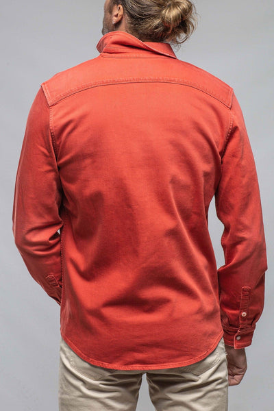 Ranger Denim Snap Shirt In Corallo - AXEL'S