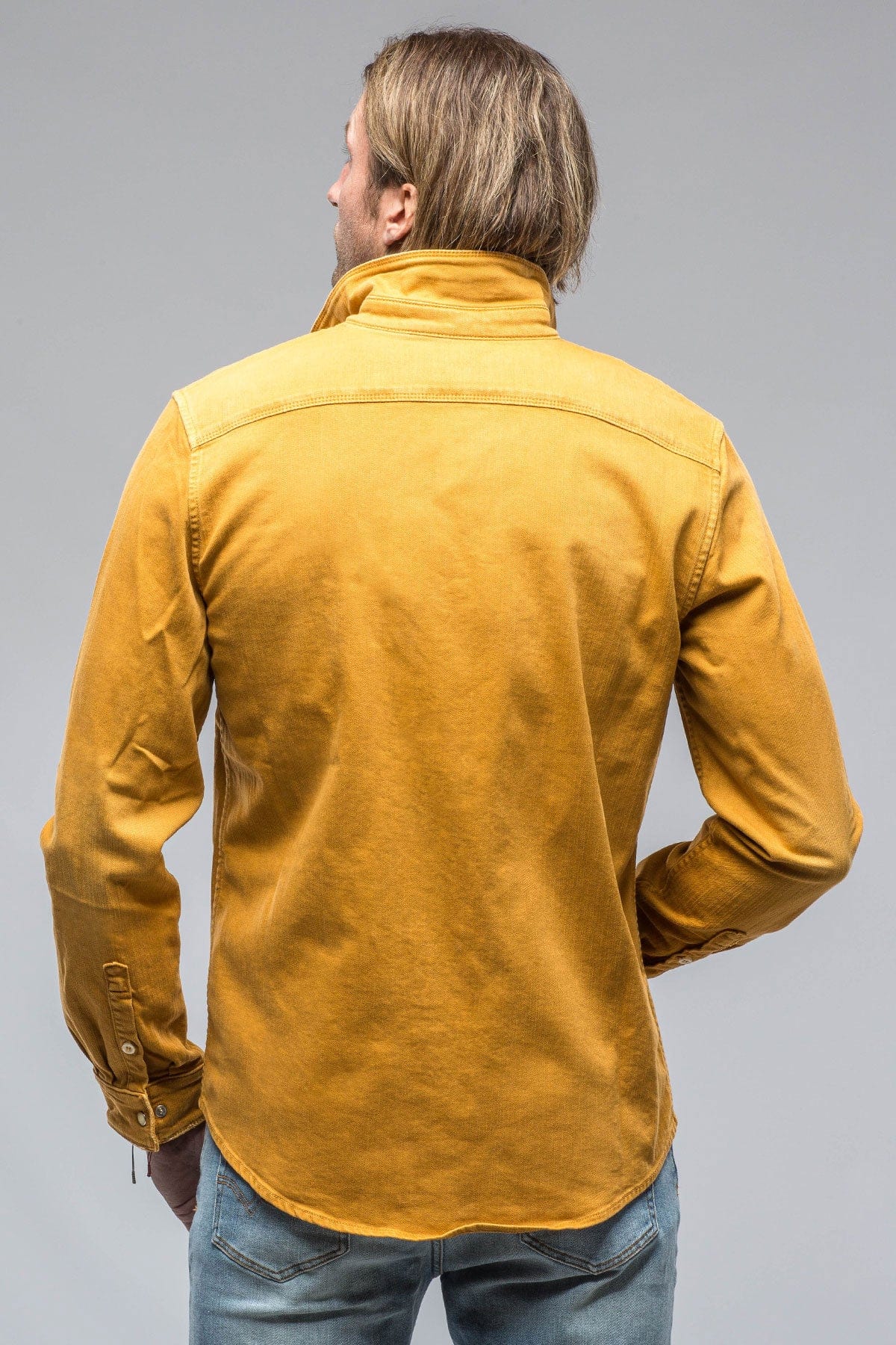 Ranger Denim Snap Shirt In Curcuma - AXEL'S