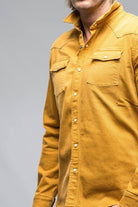 Ranger Colored Denim Snap Shirt In Curcuma - AXEL'S