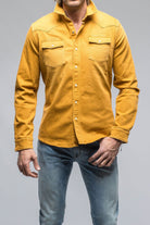 Ranger Colored Denim Snap Shirt In Curcuma - AXEL'S
