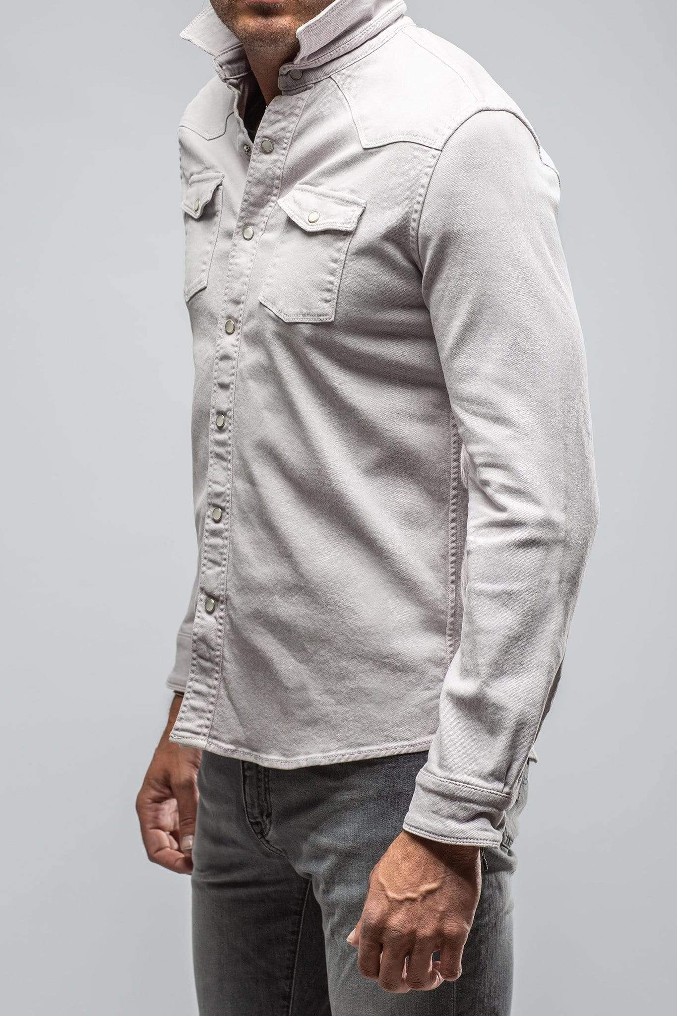 Ranger Colored Denim Snap Shirt In Hickory Root - AXEL'S