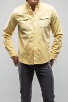 Ranger Denim Snap Shirt In Limone - AXEL'S