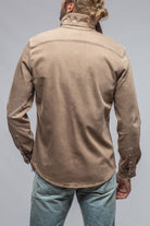 Ranger Colored Denim Snap Shirt In Tortora - AXEL'S