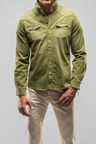 Ranger Denim Snap Shirt In Avocado - AXEL'S