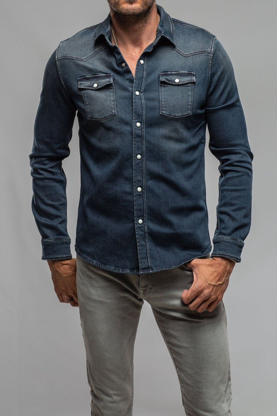 Axel's Premium Denim Snap Shirts – AXEL'S