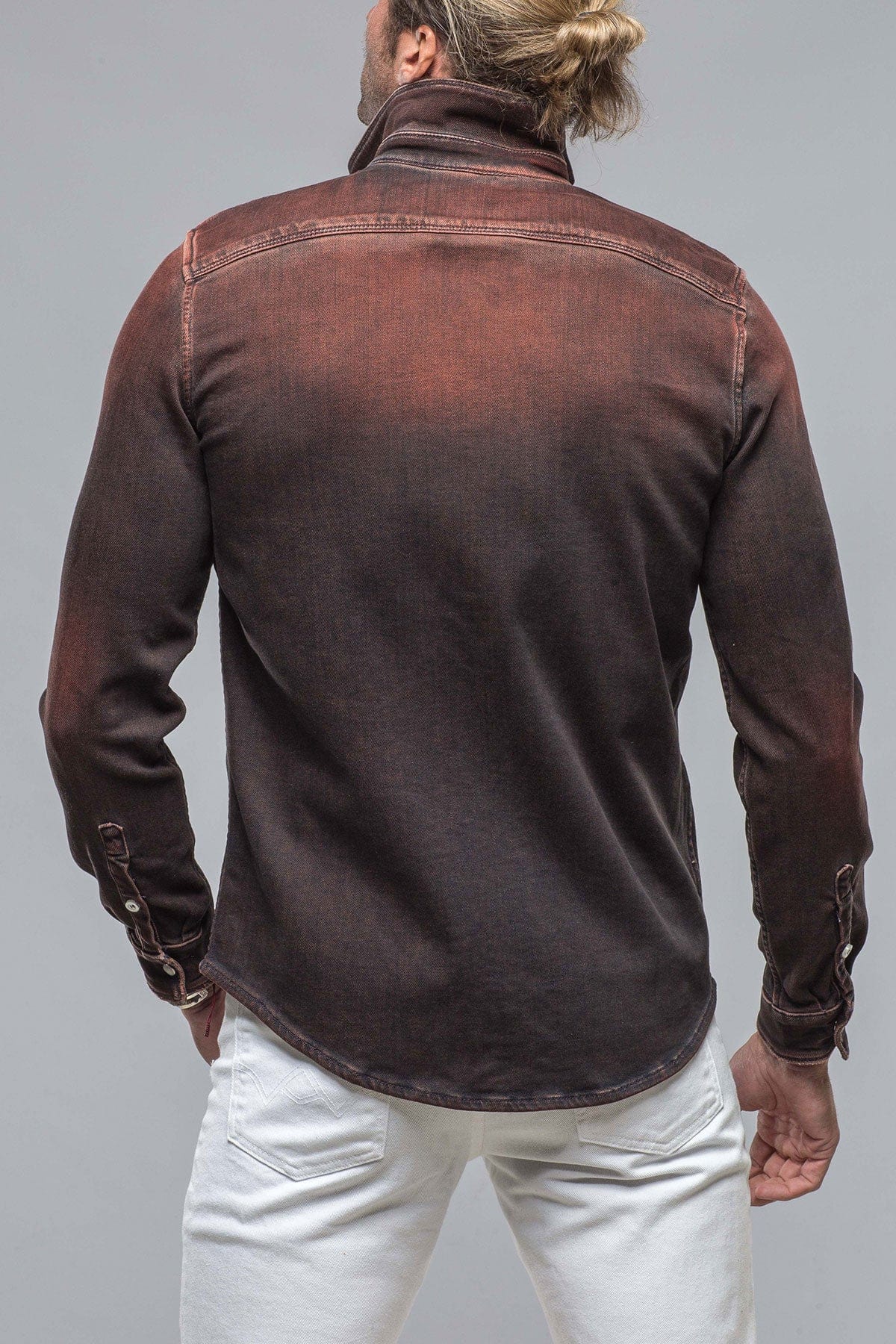 Roper Over-Dyed Western Snap Shirt In Ruggine Rust - AXEL'S