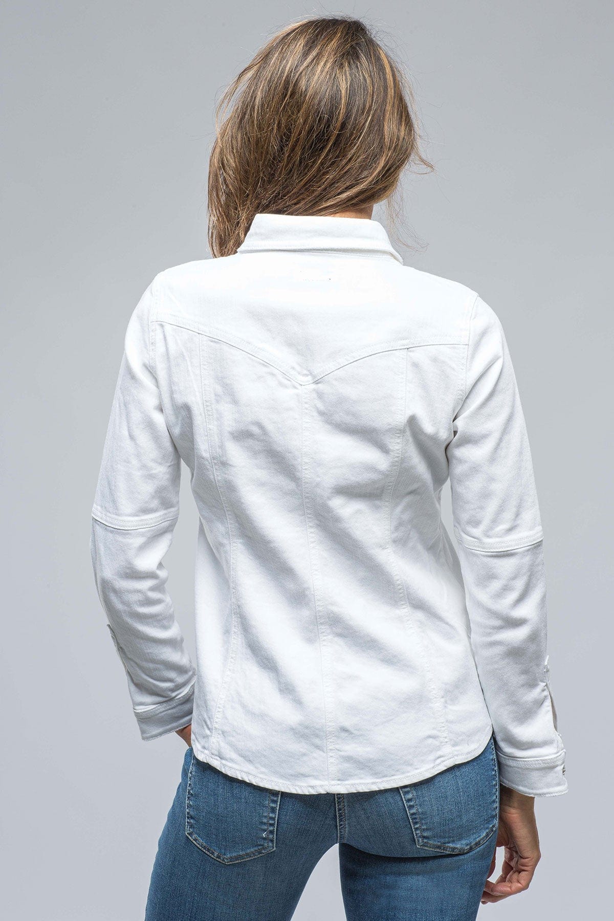 トップス ANCELLM DENIM PAINT LONG SHIRT(WHITE) 2 ANCELLM - DENIM PAINT LONG SHIRT/BLACK | NapsNote