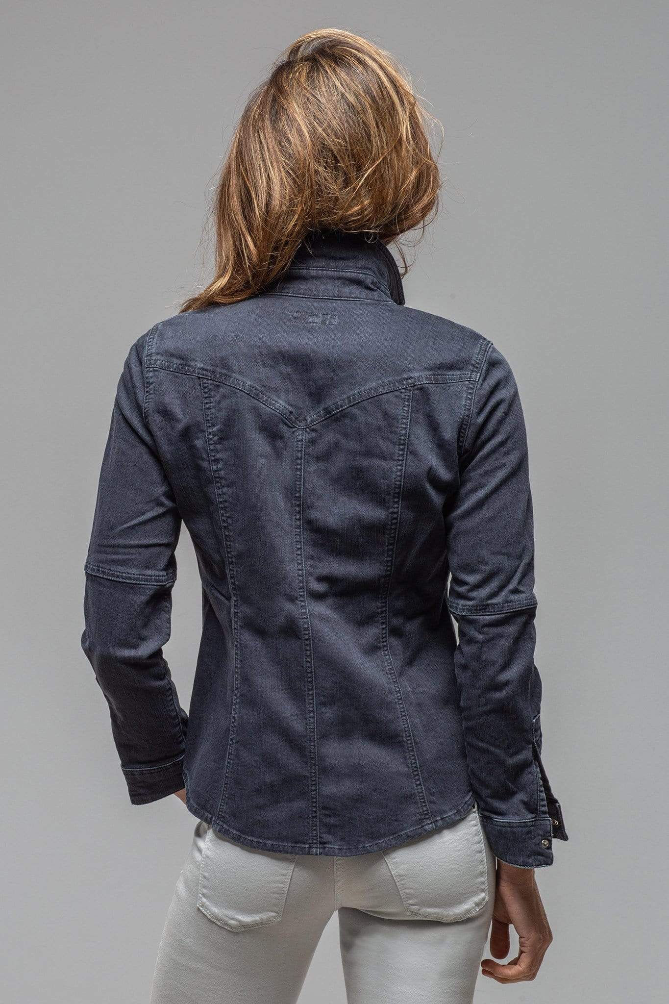 Sweetwater Stone Wash Denim Shirt In Anthracite - AXEL'S