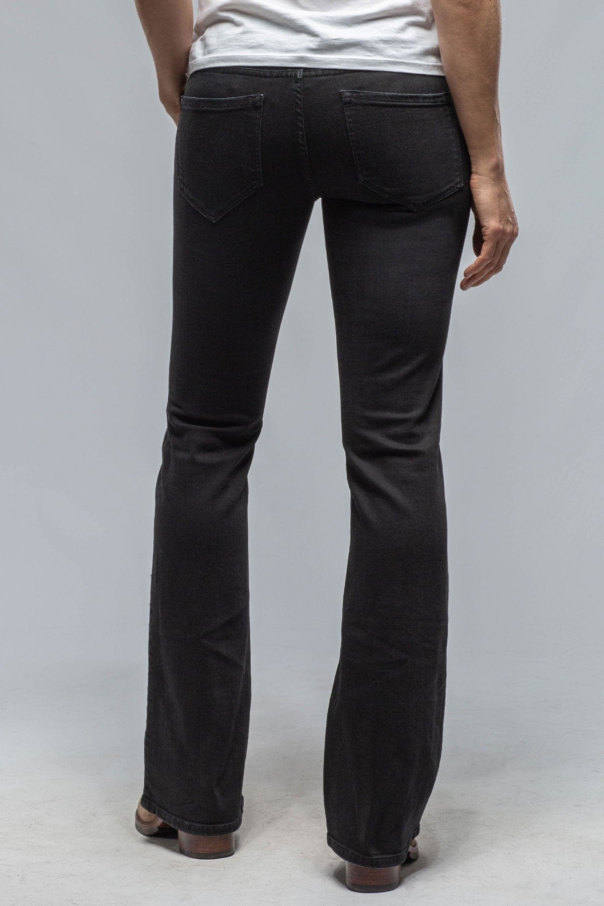 Tommy Flare Jeans In Washed Black - AXEL'S
