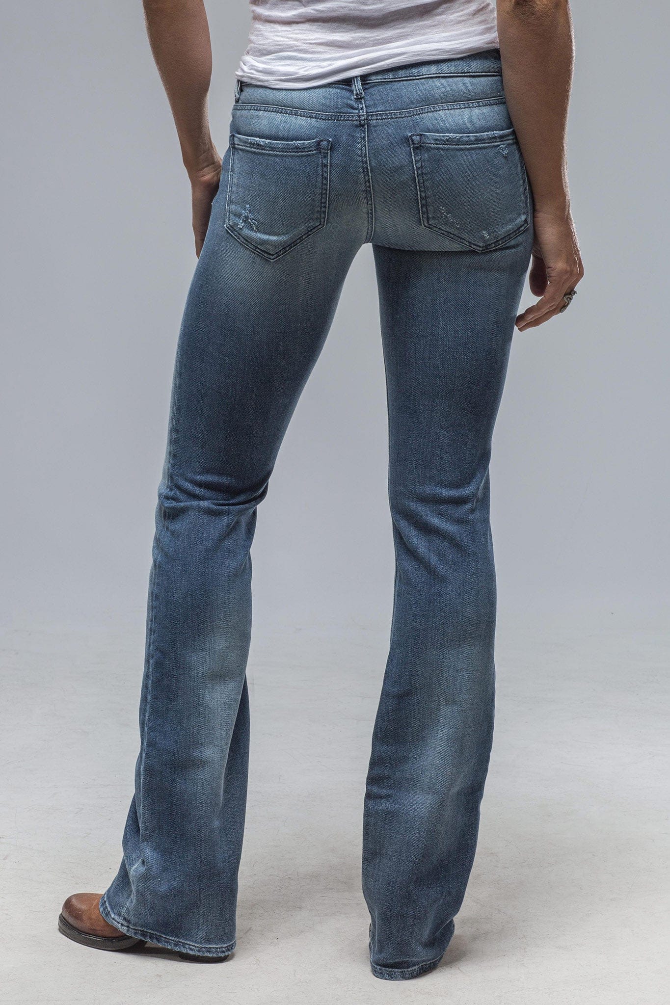Tommy Ripped &amp; Repaired Flare Jeans in Lt. Blue - AXEL'S