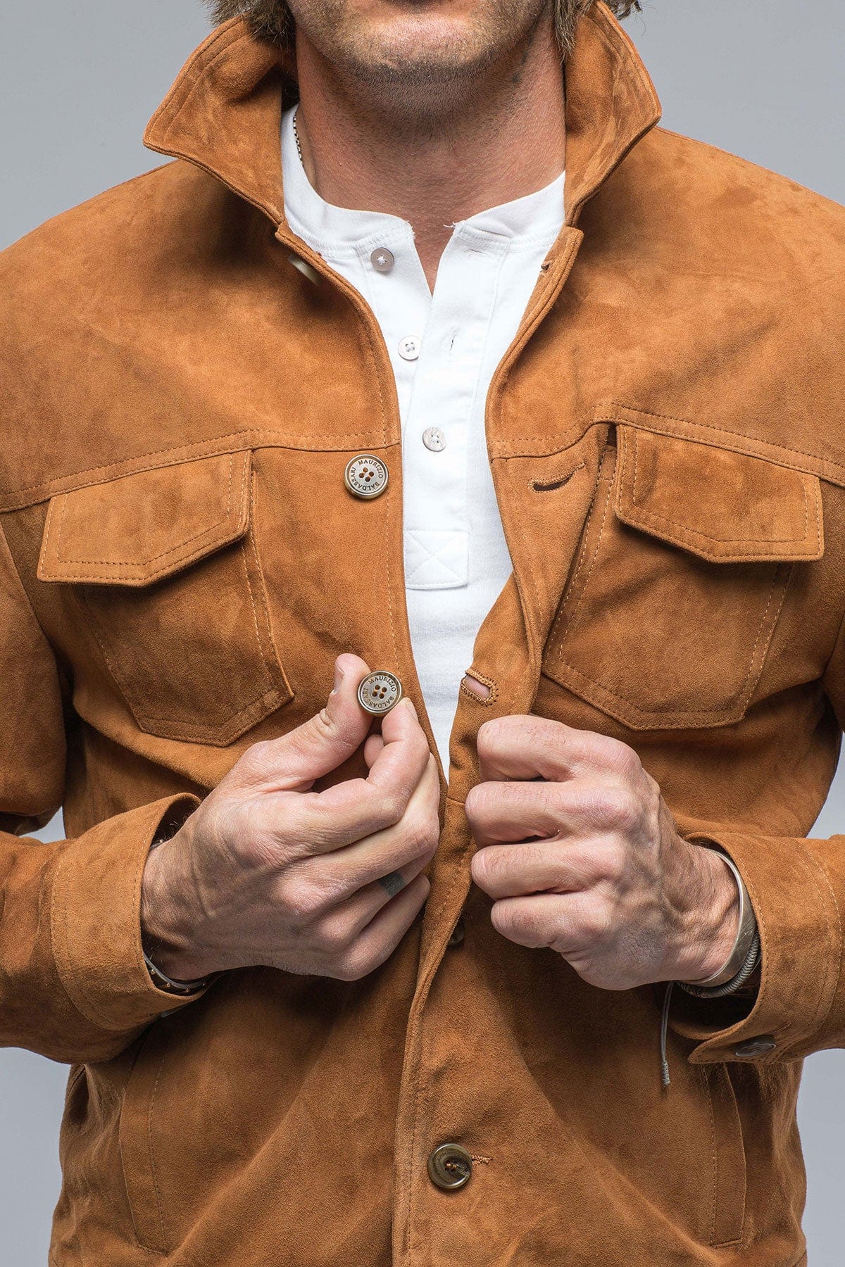 River Suede Overshirt - AXEL'S