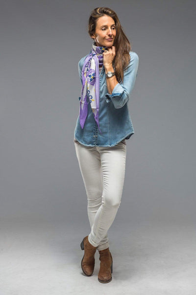 Losanga Scarf in Purple - AXEL'S