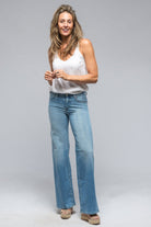 Aimee Wide Leg Jean In Washed Blue - AXEL'S