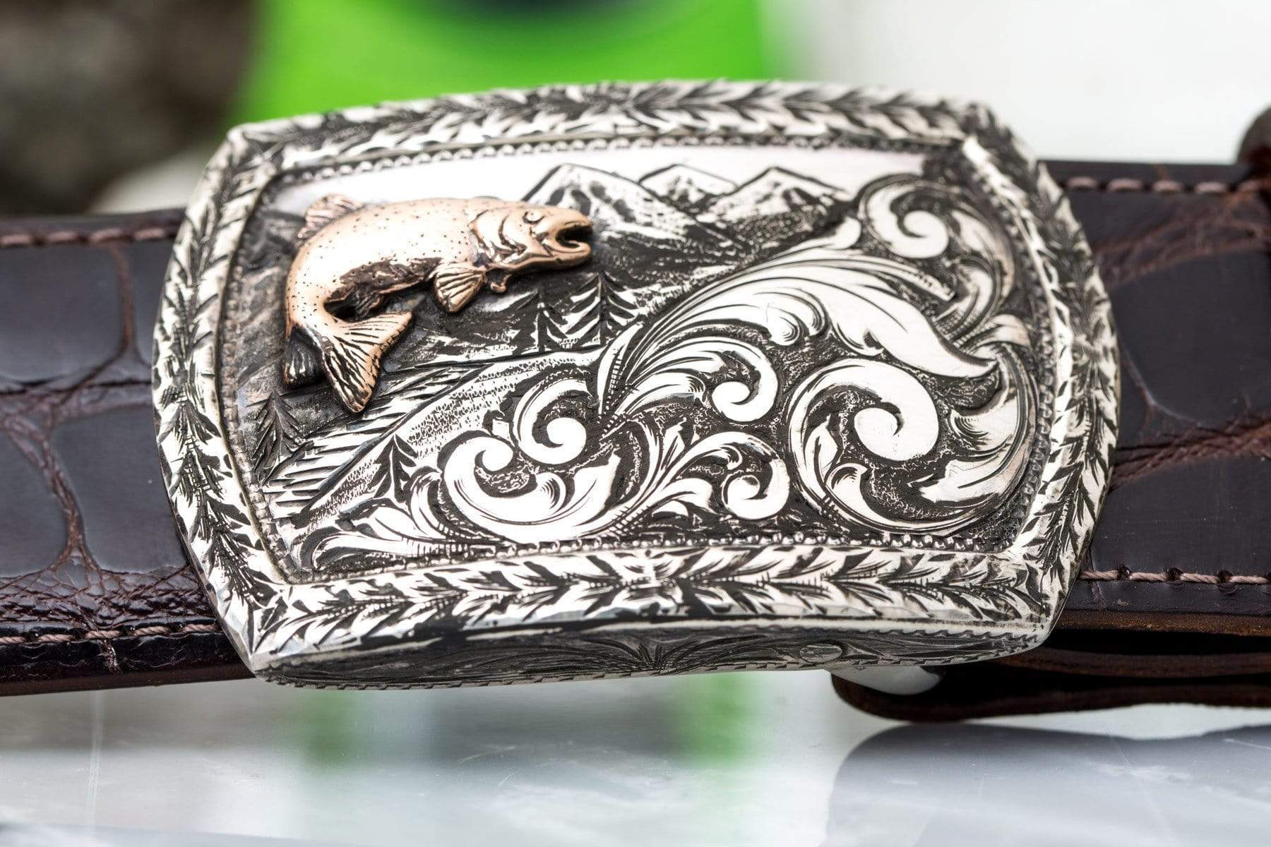 Trout belt buckle online