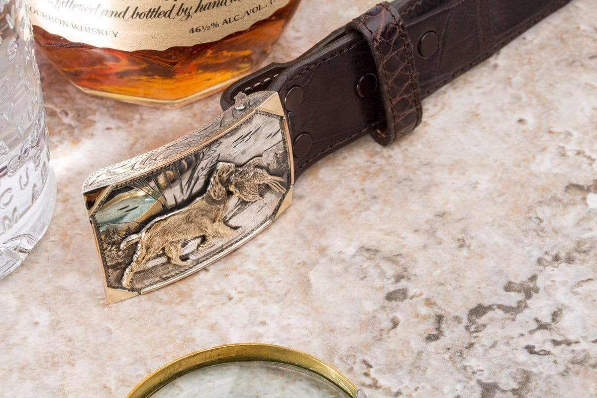 Bird dog belt buckle deals