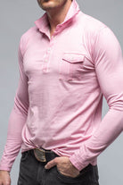 Cafe Paco LS Polo Shirt In Pink - AXEL'S