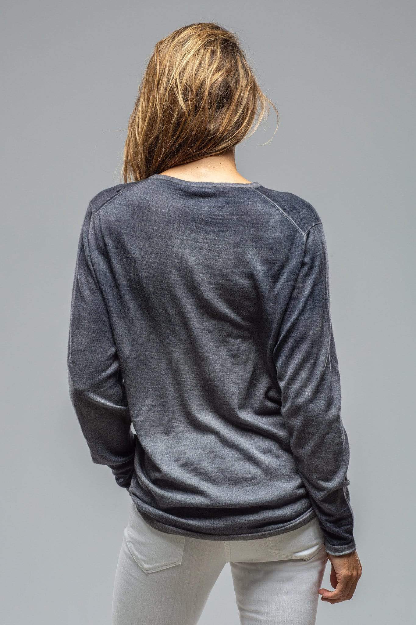 Ellia Over-Dyed Lightweight Cashmere In Stone - AXEL'S