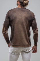 Georgio Cashmere Sweater in Rust Blue - AXEL'S